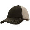 Czapka z daszkiem truckerka - mod. 4084:Czarny, Twill bawełniany, Szary